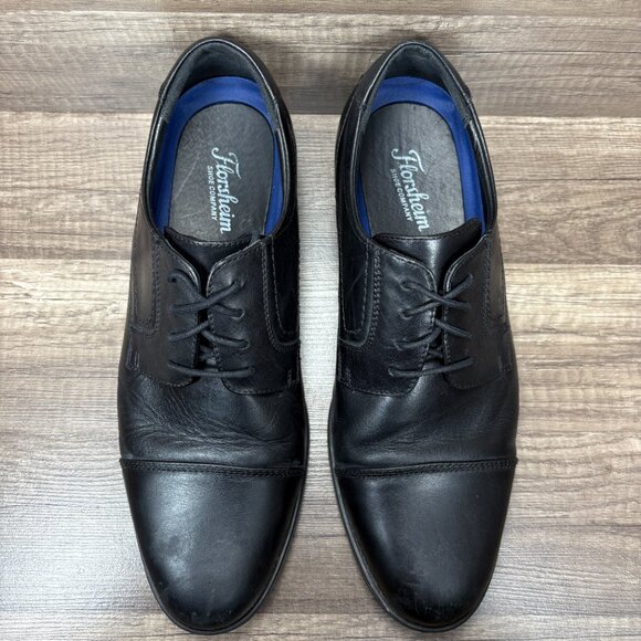 Florsheim Cap Toe Oxford Leather Black Mens US Size 10 11827-001 Shoes - Picture 7 of 9